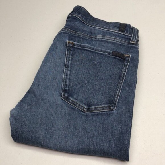 MENS 7 for ALL MANKIND DARKWASH SLIMMY JEANS 34x32 ⭐️ - Picture 1 of 14